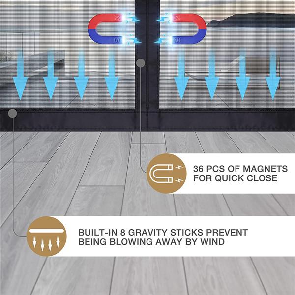 Декор для дома, магнитный экран, дверные шторы, противомоскитная сетка, сетка от насекомых, сетчатая дверная занавеска, свободные руки