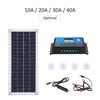 DC 5V 18V Dual Output 20W Solar Panel with 2 USB Ports & Car Charge IP65 Water Resistance 12V 24V Solar Charge