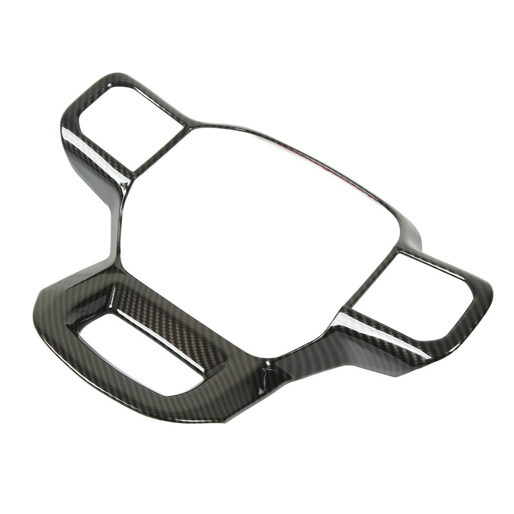 Steering Wheel Panel Cover ABS Carbon Fiber Style Decorative Trim Replacement for Ford 2021 and Up