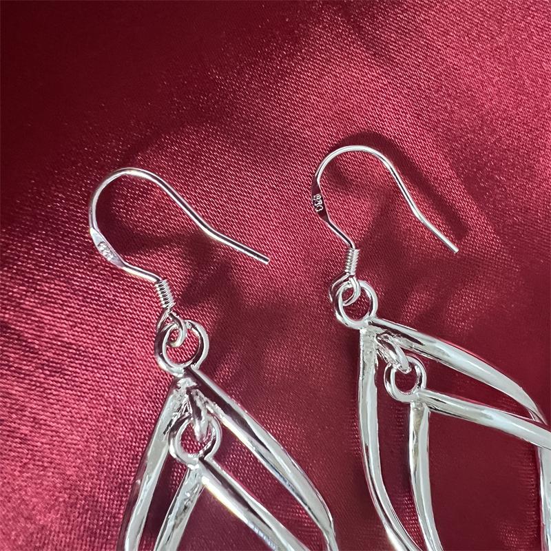 Серьги-капли из стерлингового серебра 925 пробы для женщин, модные свадебные украшения, подарки