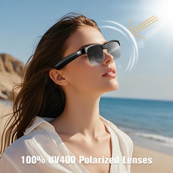 Умные очки Солнцезащитные очки с поддержкой Bluetooth Эргономичный дизайн Перезаряжаемые фотохромные линзы Очки с защитой от УФ-излучения и динамиком