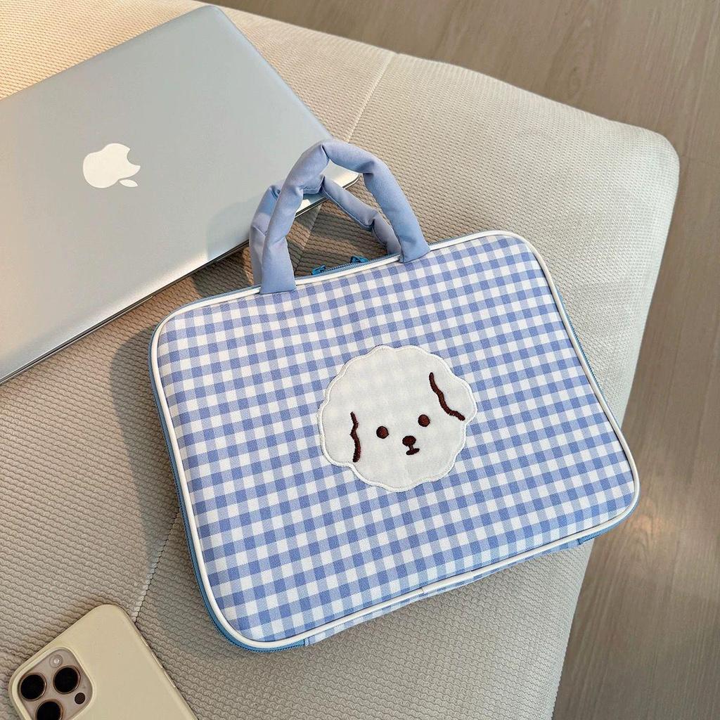 Милый клетчатый рукав: Подходит для 11-дюймового iPad Pro и 14-дюймового ноутбука, Защитная сумка для хранения