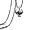 Creative Nightclub Hip-Hop Simple Personality Skull Cow Head Titanium Steel Necklace Pendant For Men And Women