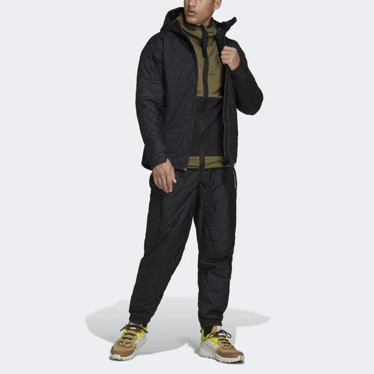 adidas Уличная хлопковая куртка с длинным рукавом, мужская куртка, черная GQ3698