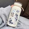 Large Capacity Cute Cat Thermos Cup Stainless Steel Cute Cat Thermos Bottle  Children