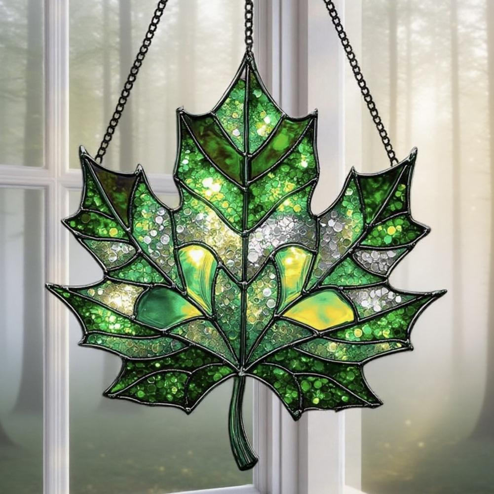 Sun Catcher Maple Leaf Acrylic Sun Catcher Maple Leaf Sun Catcher Acrylic Hanging Decoration for Home Window Birthdays