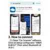 Автомобильный детектор неисправностей ELM327 V1.5 OBD2 Сканер Bluetooth Инструмент для диагностики автомобиля Для Android / IOS Считыватель кодов