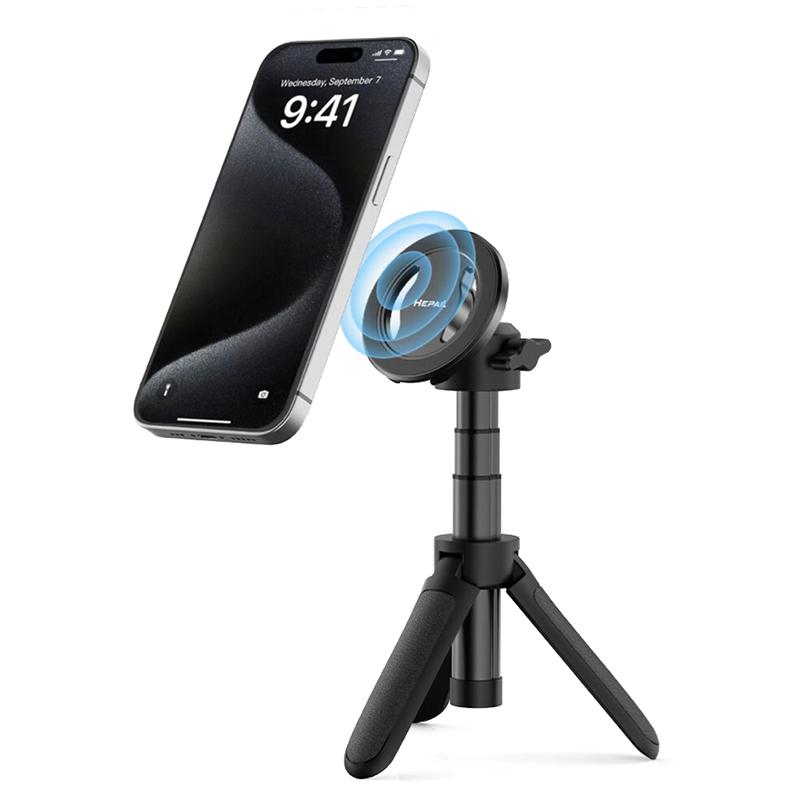 Алюминиевый магнитный держатель для телефона на 360° с 1/4 холодным башмаком для фиксации фотографий для iPhone 15 14 13 12 Pro Max Magsafe Xiaomi