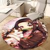 1pc nezouko  Print Round Carpet Chair Round Carpet Suitable for Bedroom Living Room Home Decorative Carpet