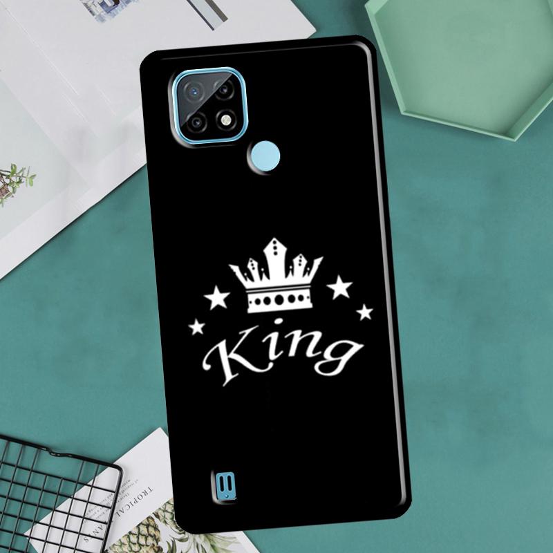 Чехол Crown QUEEN & KING для пар OnePlus Nord 2 9 10 Pro 9R 10R 8T Чехол для Realme GT Master Neo 2 3 8i 9i 8 Pro