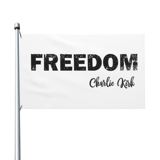 Юшэн Чарли Флаг Ветроустойчивый Двусторонний Баннер Свободы Устойчивый к УФ-лучам Патриотический Садовый Флаг для Наружного Украшения