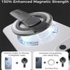 Магнитный держатель-подставка 3-в-1 для телефона MagSafe – Держатель-кольцо для пальца из АБС-пластика, Вращающийся на 360°, Универсальный для iPhone 17-12 и Android