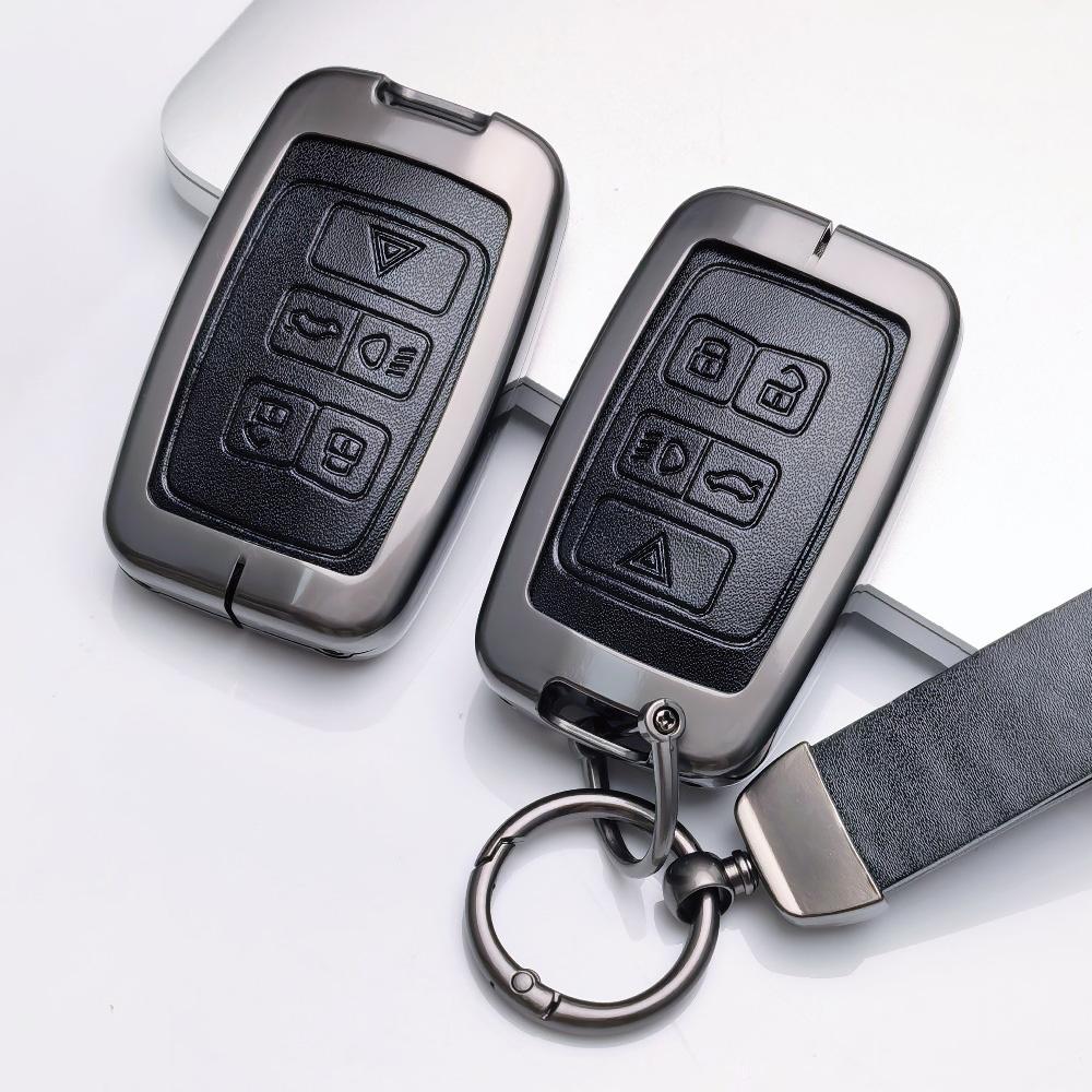 Чехол-брелок из цинкового сплава и натуральной кожи для Land Rover Range Rover Sport Evoque Freelander Velar Discovery 4 Jaguar Xe Xj Xf