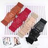Fashion Vintage Leather Waist Belt For Women With Button Buckle For Casual Wear
