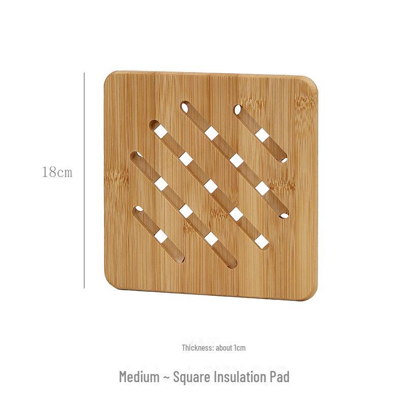 Thick Round Bamboo Placemats and Coasters - Heat-Resistant Table Mats
