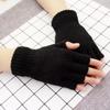Two Finger Unisex Short Half Finger Driving Mittens Cycling Gloves Man Gloves  Mittens