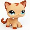 Редкая игрушка Littlest Pet Shop Lps Мини-подставки Котенок с короткой шерстью Старые фигурки Коллекция Al Игрушка на пружинке
