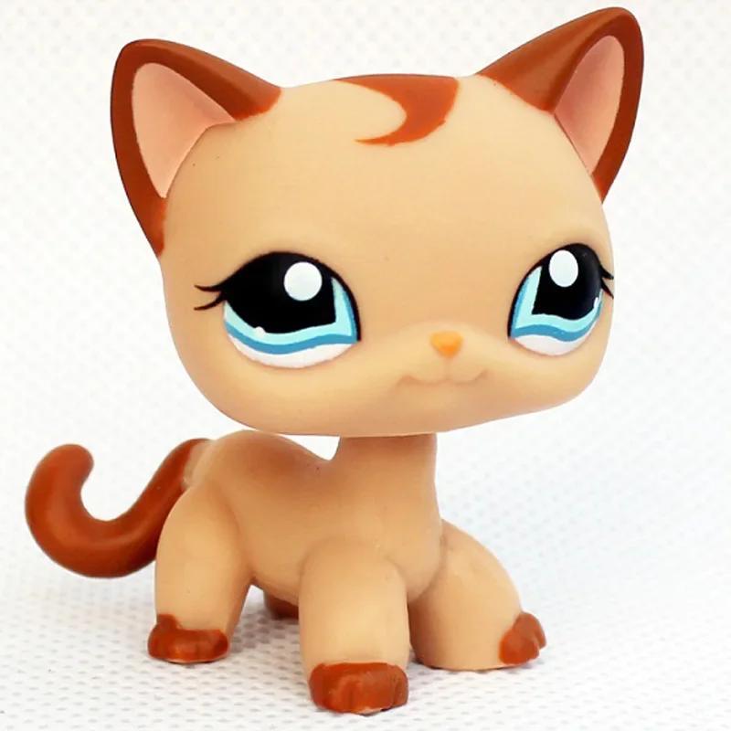 Редкая игрушка Littlest Pet Shop Lps Мини-подставки Котенок с короткой шерстью Старые фигурки Коллекция Al Игрушка на пружинке