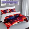3pcs Pokémon Gengar pattern bedding set duvet cover set includes duvet cover &pillowcases, perfect all season bedroom decoration & gift