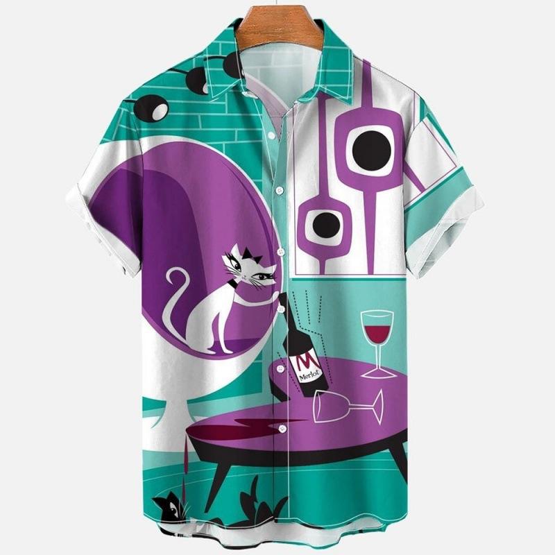 New men's large-size 1D shirt, the source of the hot-selling series 1D digital printed Hawaiian shirt