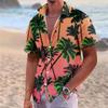 Men'S Casual Loose Fitting Short Sleeved Shirt Fashionable Lapel Shirt Top