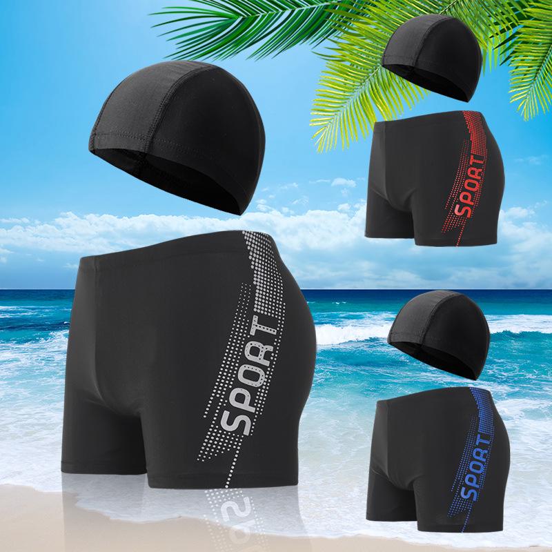 Мужские плавки больших размеров с шапочкой - Модные плавки свободного кроя