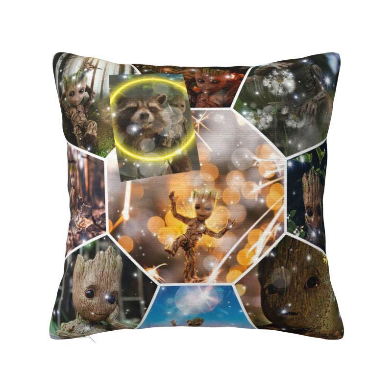 Custom Kawaii Movie Groots Cartoon Luxury Throw Pillow Covers Decoration Car Cushion