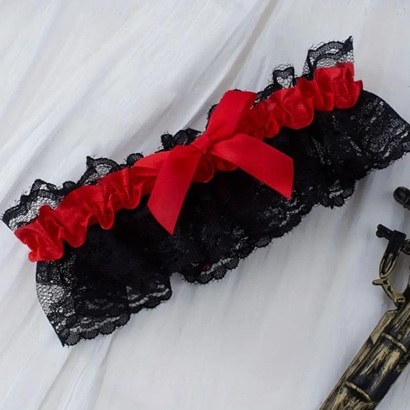 Хэллоуин Подвязка с цветком и пиратскими кинжалами Кольца для ног Мечи Ножны для ног для женщин Хэллоуин Пиратские костюмированные аксессуары