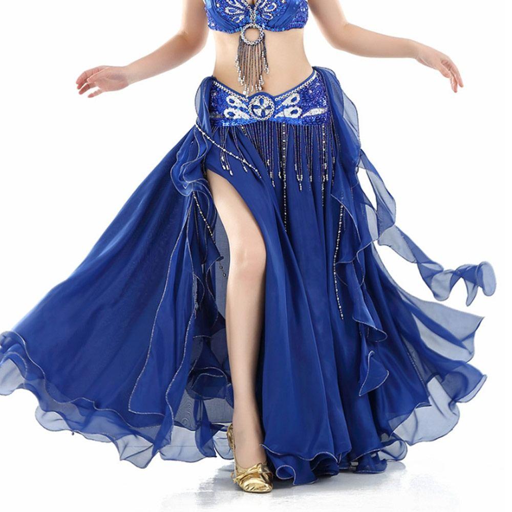 Tassels Sun Skirt Shining Belly Dance Skirt Spanish Skirt Dancing Skirt Show Costumes
