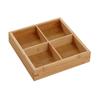 Independent Separate Food Platter Bamboos Snack Tray Stable Structure Storage Tray  Home