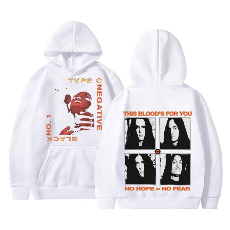 Type O Negative Bloody Kisses Women's Hoodie This Blood's for You No Hope No Fear Hoodies Women's Rock Vintage Sweatshirt
