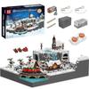 MOULD KING 12029 Christmas Building Block Motorized Christmas Train Wonderland Model Assembly Car Brick Toys Kids Christmas Gift