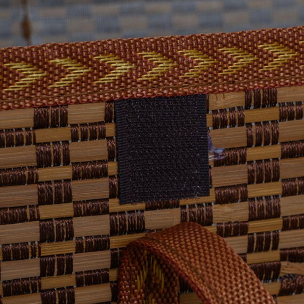 Camping Special Outdoor Picnic Hand-Woven Storage Box Storage Basket Bamboo Products Gift Box