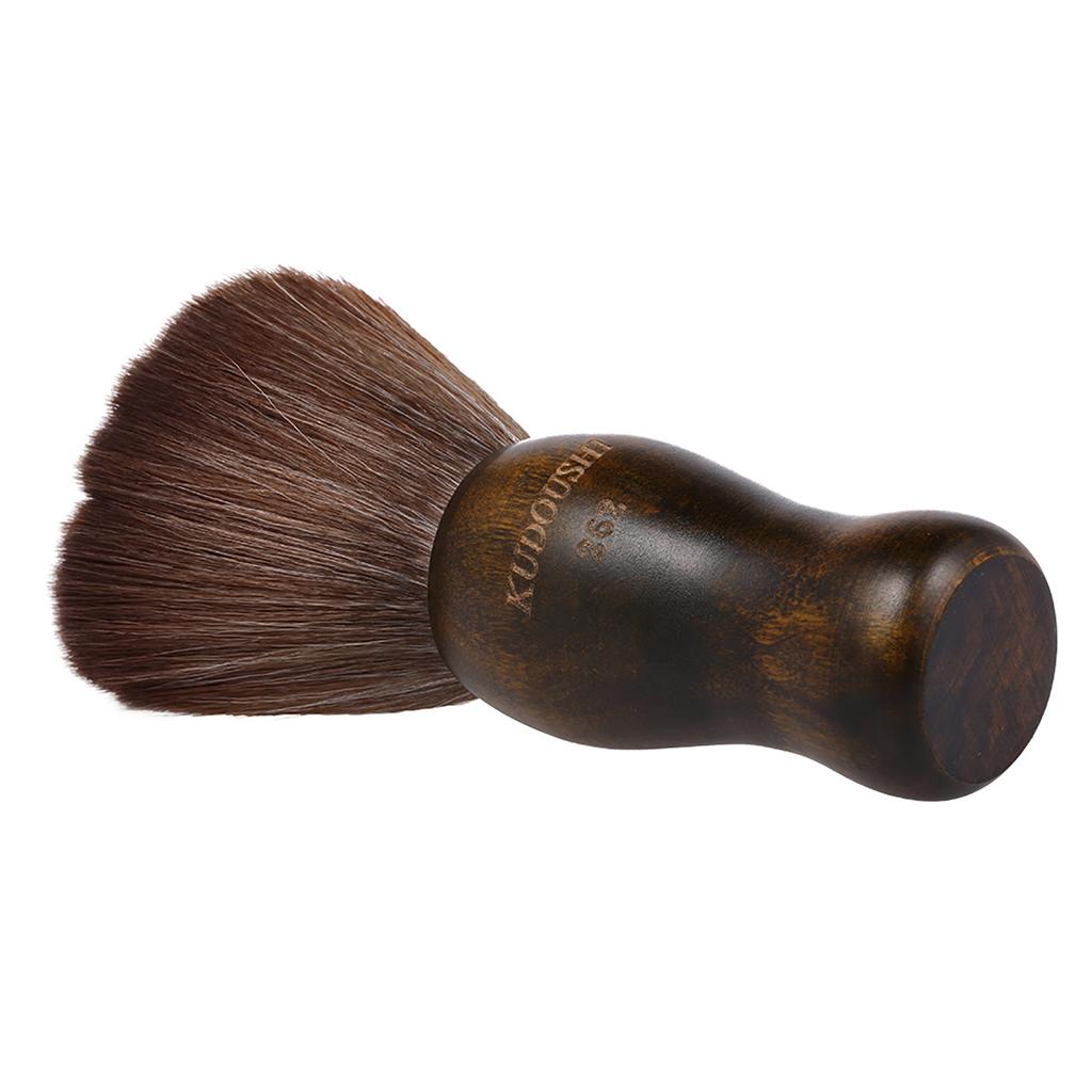 Bestauty KUDOUSHI Большая щетка для смахивания волос с шеи, профессиональная парикмахерская, натуральное волокно, деревянная ручка, наборы для стрижки