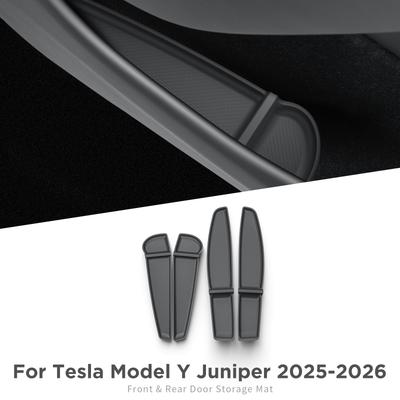 Для Tesla Model Y/YL Запуск 2025 2026 Можжевельник Накладка-органайзер для хранения в ручке двери Передняя Задняя Дверь Держатель Лоток Аксессуары Организатор