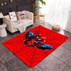 Spider-Man Red Background Non-Slip Rug - Polyester, Home Decor, Suitable for Bedrooms, Living Rooms, Entryways, and Studios