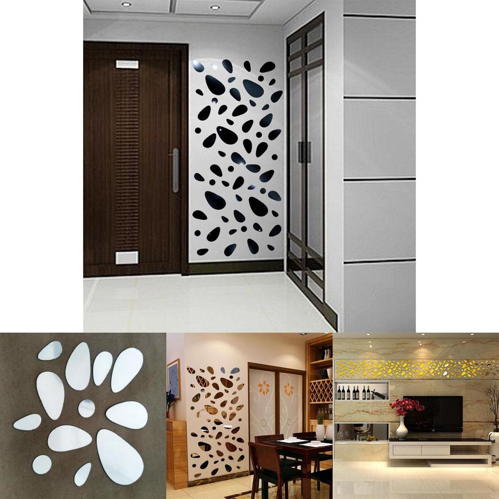 Премиальная 3D зеркальная виниловая наклейка на стену для потрясающего домашнего искусства и декора