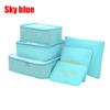6 PCS Travel Storage Bag Set for Clothes Tidy Organizer Wardrobe Suitcase Pouch Travel Organizer Bag Case Shoes Packing Cube Bag