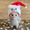 For 17cm Labubu Doll Clothes Christmas Clothes Hoodies Doll Clothes Color Match Hoodies Dolls Accessories Cute Decoration Little Cloths
