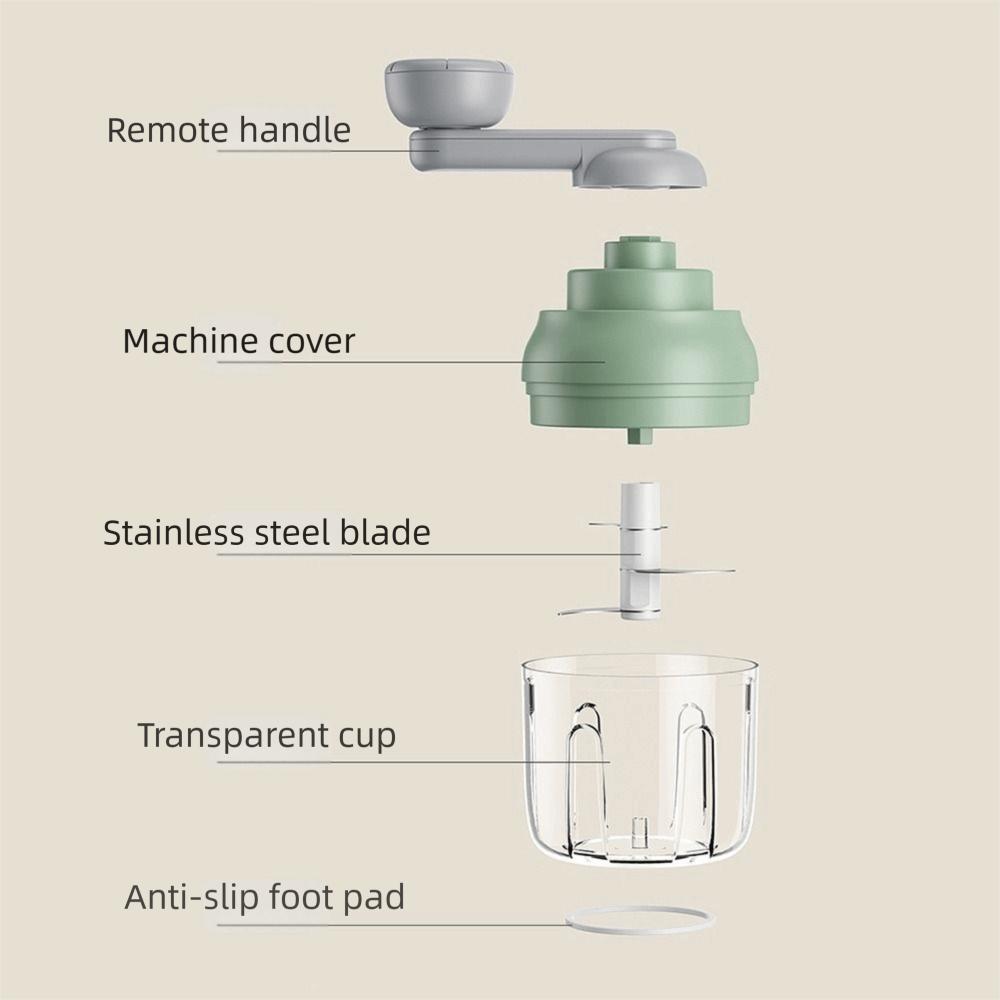 Multifunctional Vegetable Mincer 250ML Capacity Garlic Crusher Garlic Paste Maker Small Household