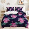 Bed Three-Piece Set Flamingo Series Quilt Cover Digital Printing Kit Two-Piece Set