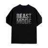 Европейские размеры Beast Mode Футболка | Черная Повседневная Спортивная одежда, Круглый вырез, Короткий рукав, Обычная посадка, Идеально для Всех Сезонов и Подарков