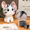 24-35cm Kawaii Cat Plush Toys Anime Character Chi Chi's Cat Stuffed Doll Soft Cheese Cat  Home Decro