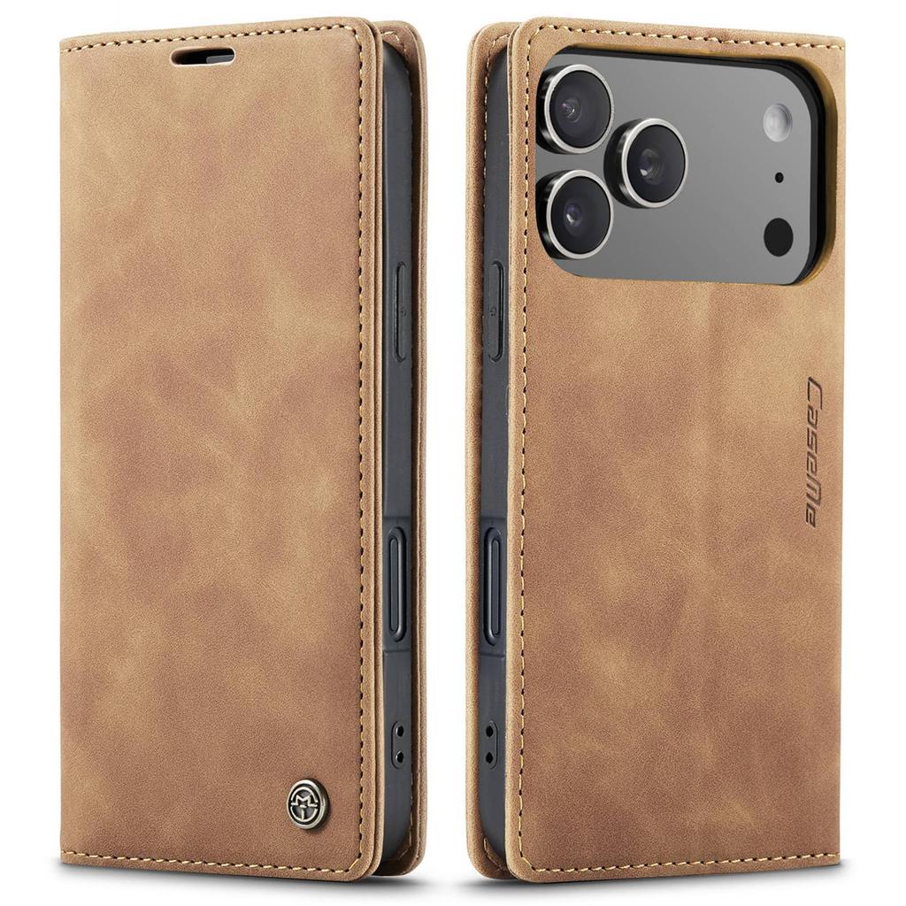 Кожаный кошелек-книжка для iPhone 17/17 Pro/17 Pro Max/Air, Магнитная обложка-книжка с держателем для карт, Ударопрочная подставка из ТПУ