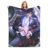 GUOYU Blanket Warm Soft Decorative Throw Blanket Rafayel Love Deep Space Bedding Flannel Bedspread for Living Room Comfortable Sofa Cover