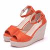 Fashion Plus Size 32-44 Shoes for Women Summer Women Leisure Wedges High Heel Party Evening Wedding Platform Sandals Sandalias Mujer