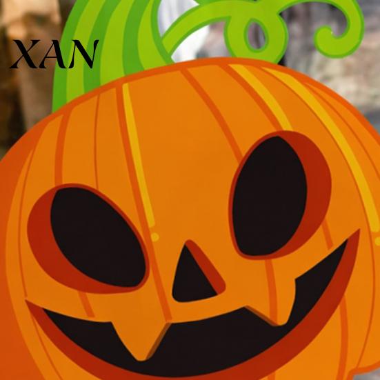 Halloween Window Clings Cute Static Cling Stickers, Pumpkin Ghost Bat Black Cat Glass Spider Eyeball Decals Decals, No Adhesive Removable Art for Home