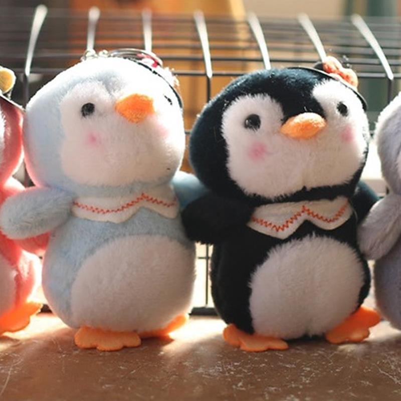 Мультяшный милый пингвин плюшевая игрушка брелок подвеска брелок чучело кукла сумка подвесные украшения рюкзак аксессуары детский подарок