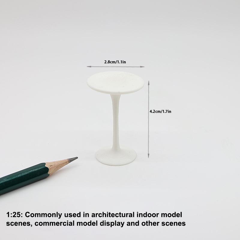 Миниатюрная кукольная мебель, игрушки, модель круглого стола на высоких ножках и барного стула для реалистичной декорации сцены жизни