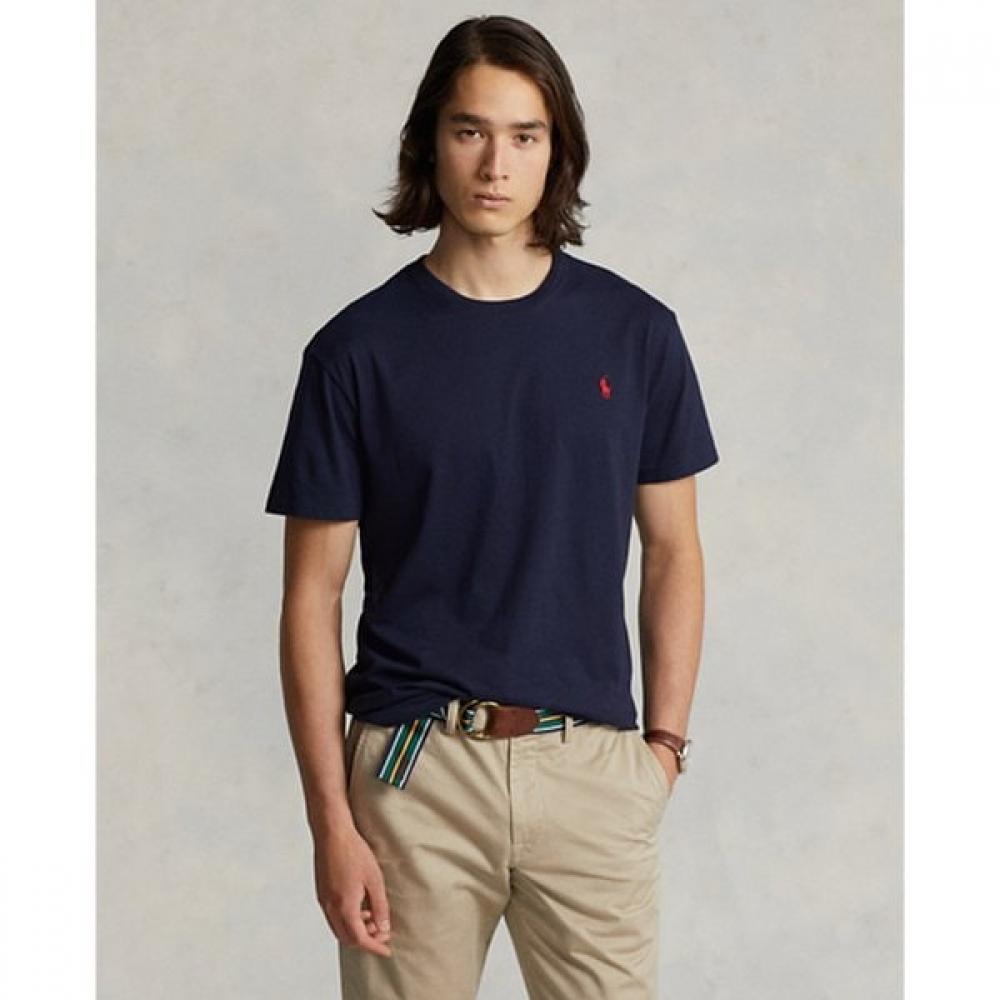 Polo Ralph Lauren Mens CusTom Slim FiT Jersey Crew Neck T shirT mnpoTsh1n820047410